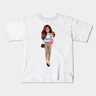 Mother with doughter Kids T-Shirt